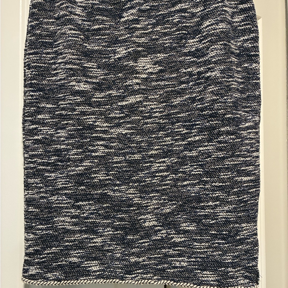 Max Studio Black and White Textured Pencil Skirt